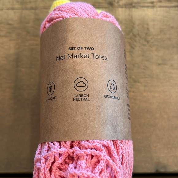 NWT GUUD Set of 2 Net Market Totes - Picture 6 of 10
